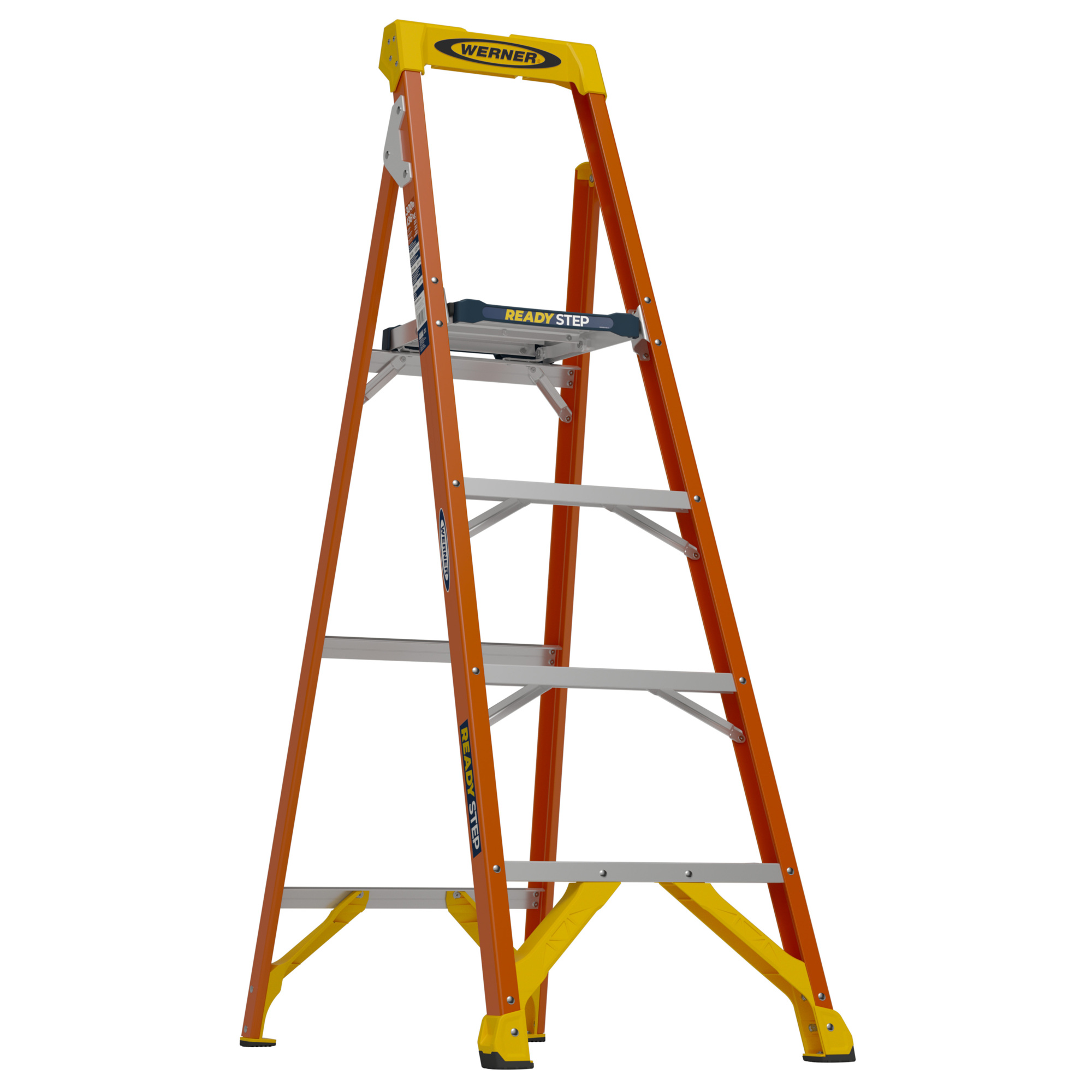Werner 5.5ft (10ft 4in Max Safe Reach Height) type IA READY STEP Ladder, Model RS1A06